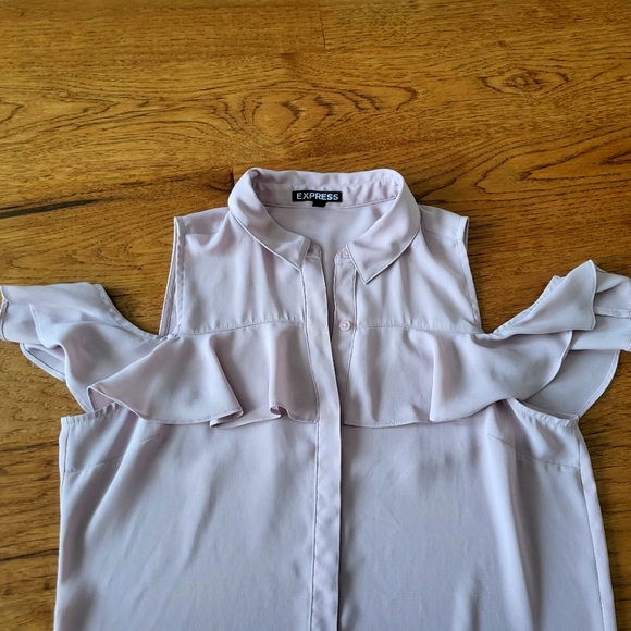 Express Off the shoulder Pink Top (Size S) - Picture 1 of 3